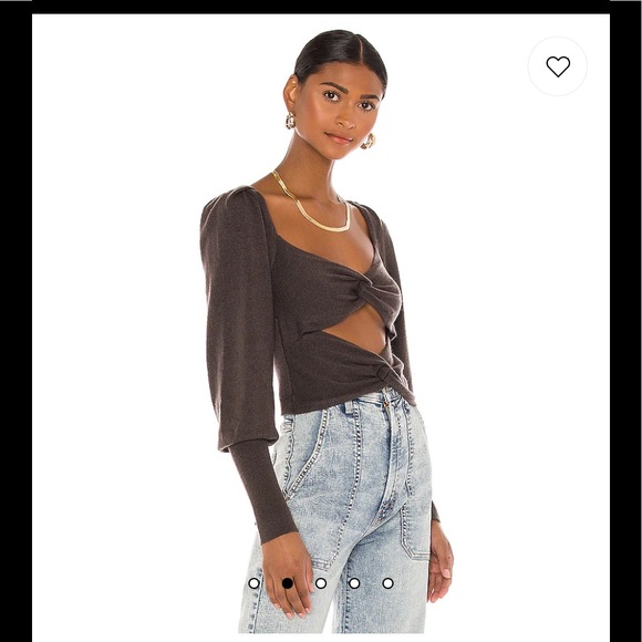 REVOLVE Ayla cut out knit top sweater XS - Picture 4 of 7